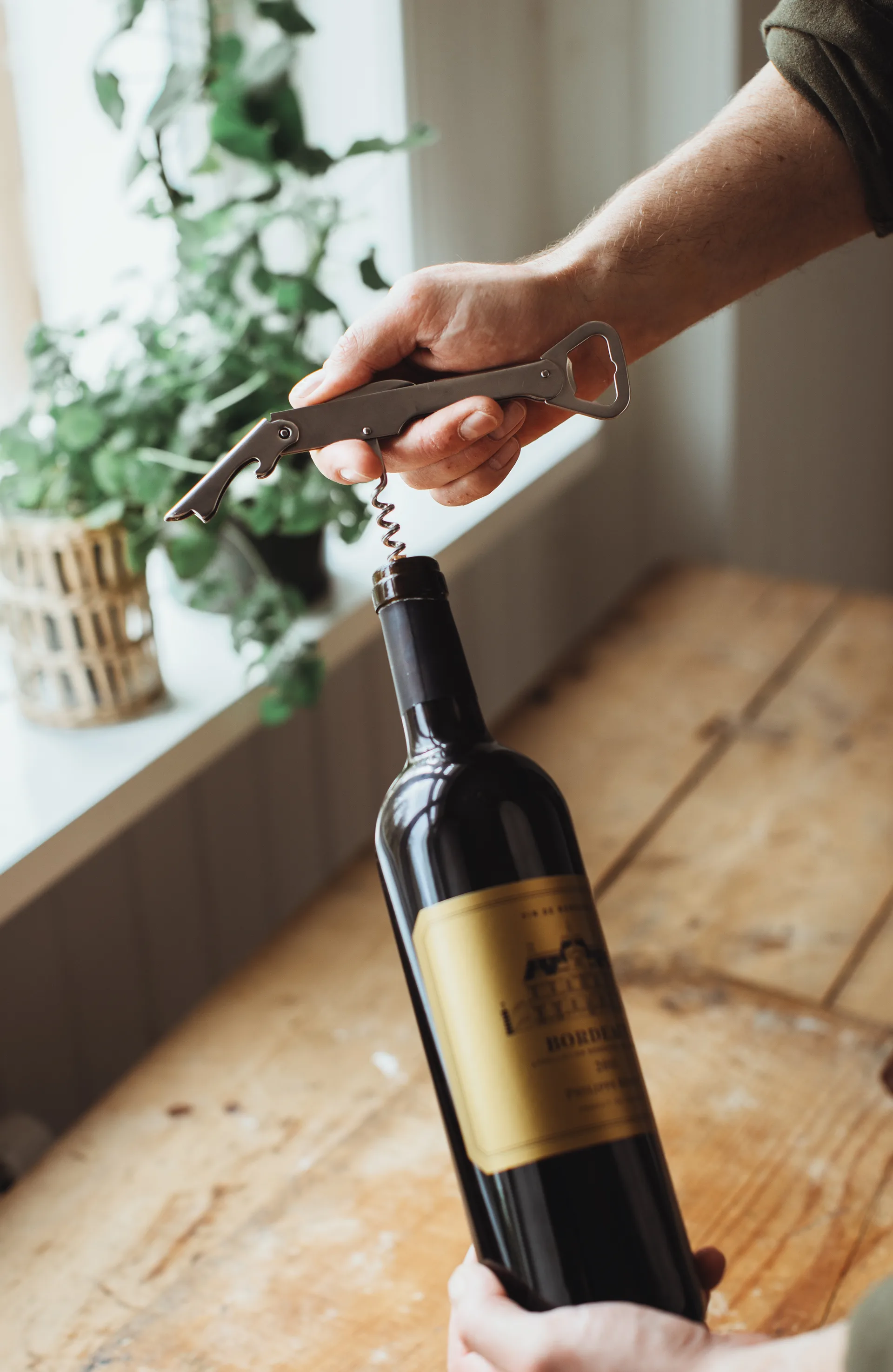 Varda Wine & Bottle Opener 14.5 cm, Stainless steel Dorre