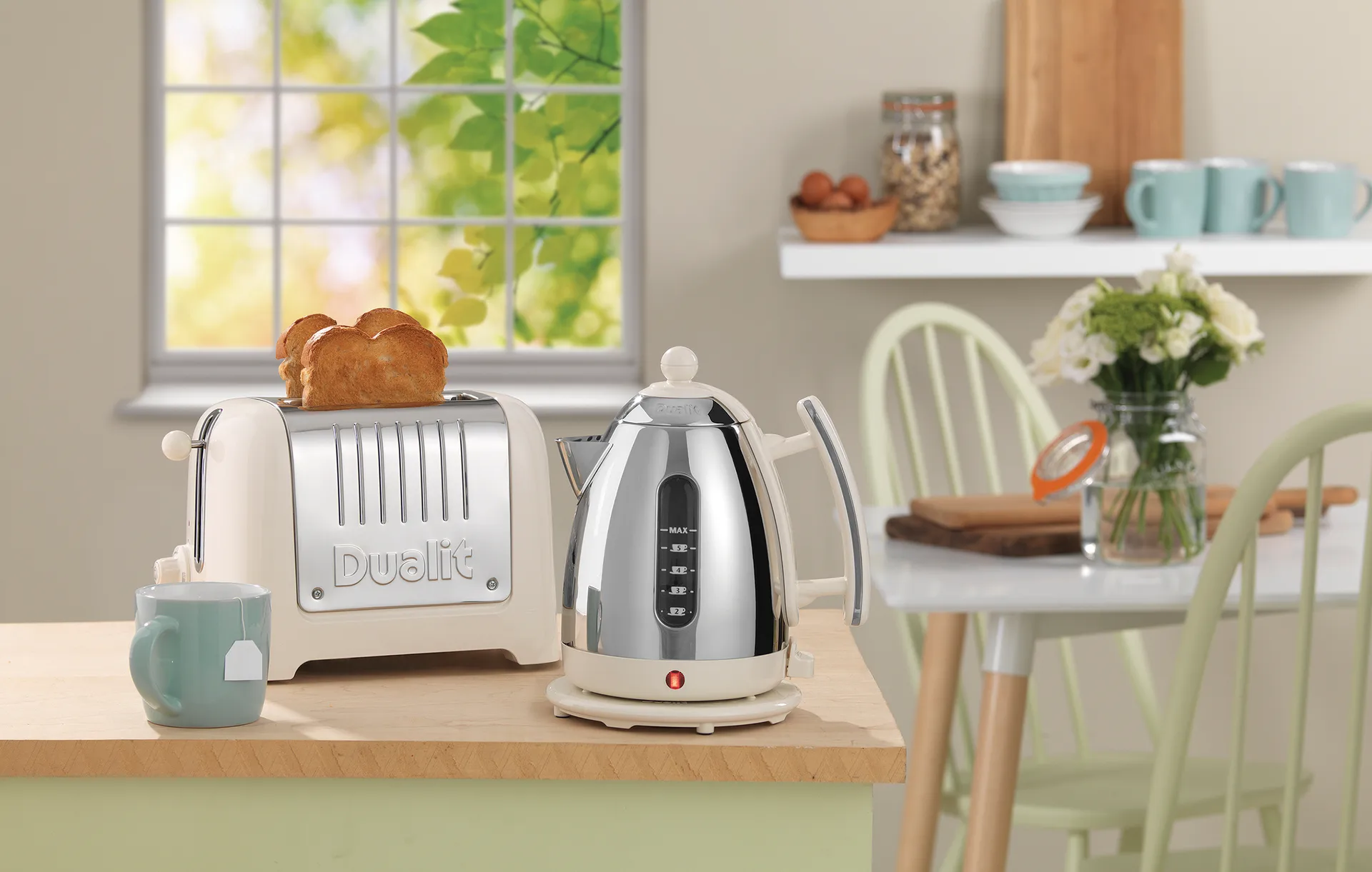 Toaster Lite 2 slices, Cream Dualit