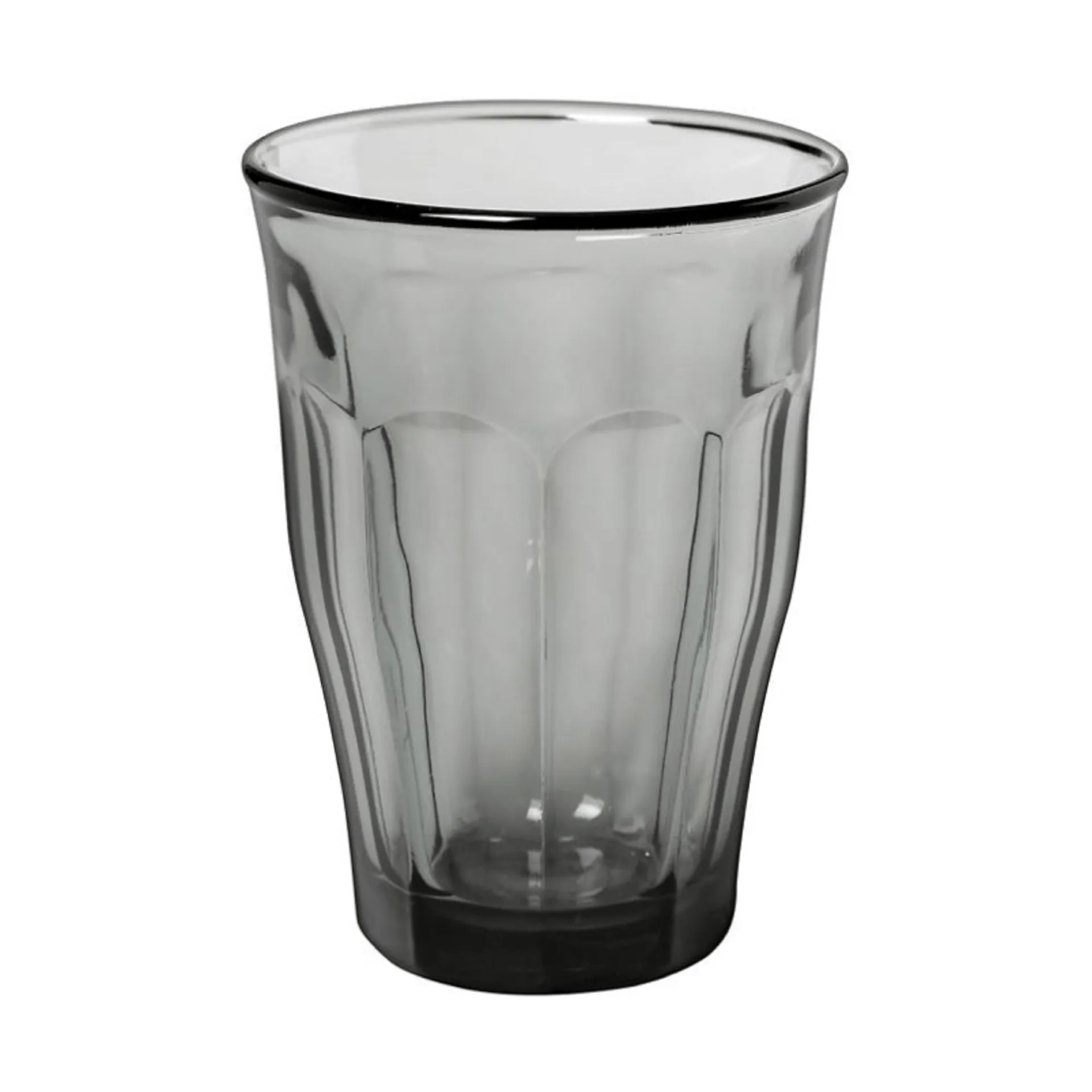 Picardie drinking glass, Grey, 6-pack, 36 cl Duralex