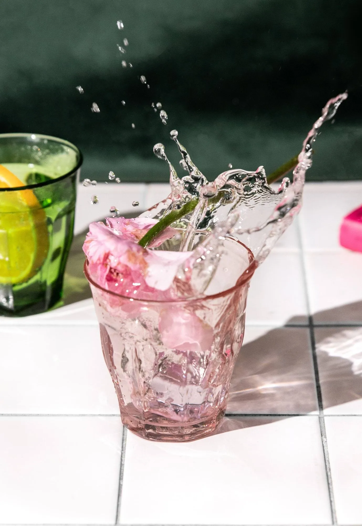 Picardie drinking glass, Pink, 4-pack, 25 cl Duralex