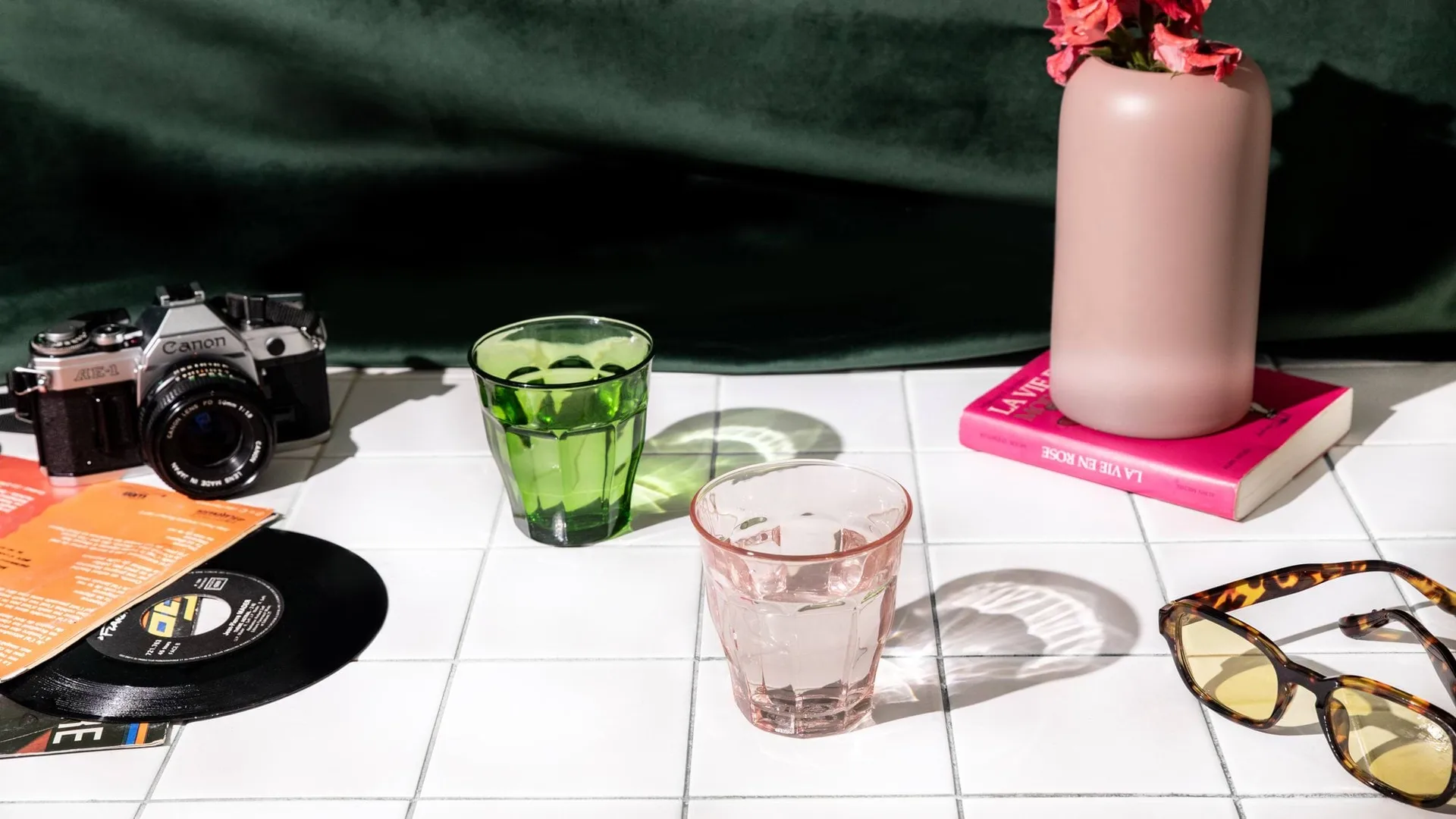 Picardie drinking glass, Pink, 4-pack, 25 cl Duralex