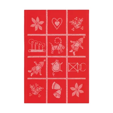 Adventruta kitchen towel 35x50 cm - Red - Ekelund Linneväveri
