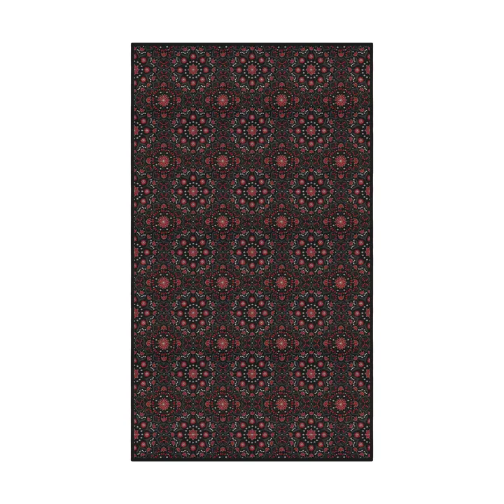 Betty's jul tablecloth 145x250 cm - Red-black - Ekelund Linneväveri