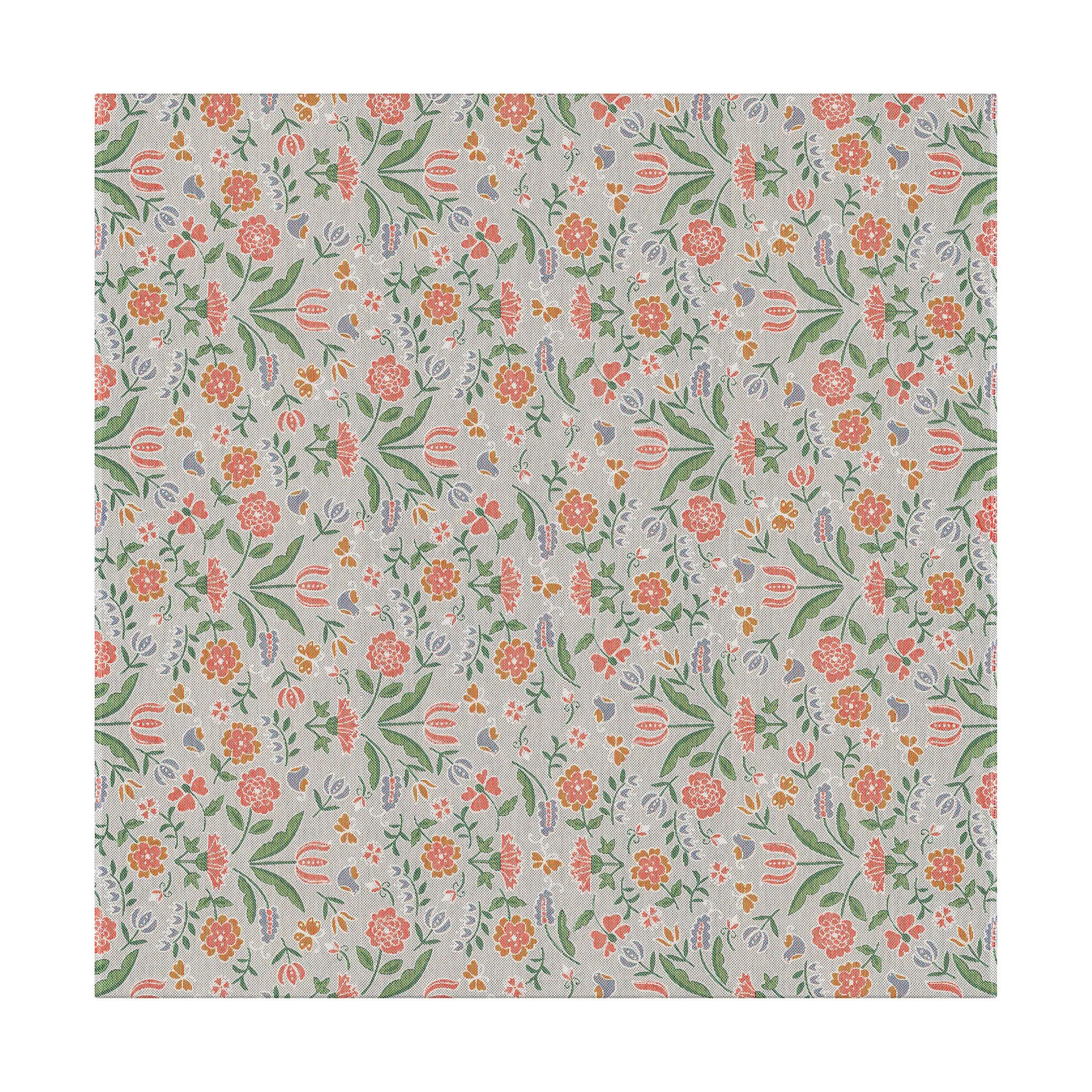 Blomglänta tablecloth 145x145 cm, Multi Ekelund Linneväveri