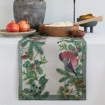 Domherre table runner 35x120 cm - multi - Ekelund Linneväveri