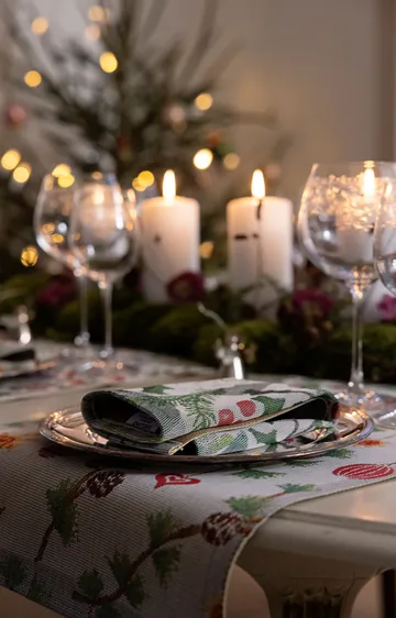 Julefröjd placemat 35x48 cm - Multi - Ekelund Linneväveri