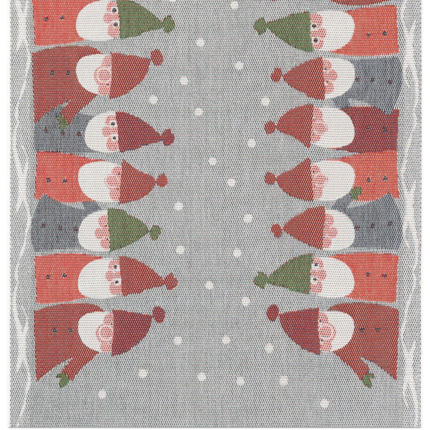 Tomtemöte table runner 35x140 cm, Multi Ekelund Linneväveri