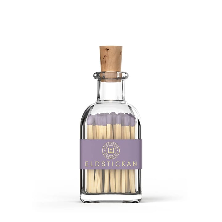 Little Matchstick glass bottle w. matches, Lavender Eldstickan