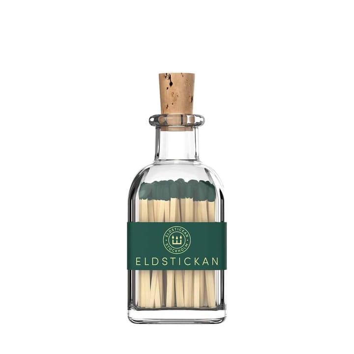 Little Matchstick glass bottle w. matches - Pine - Eldstickan