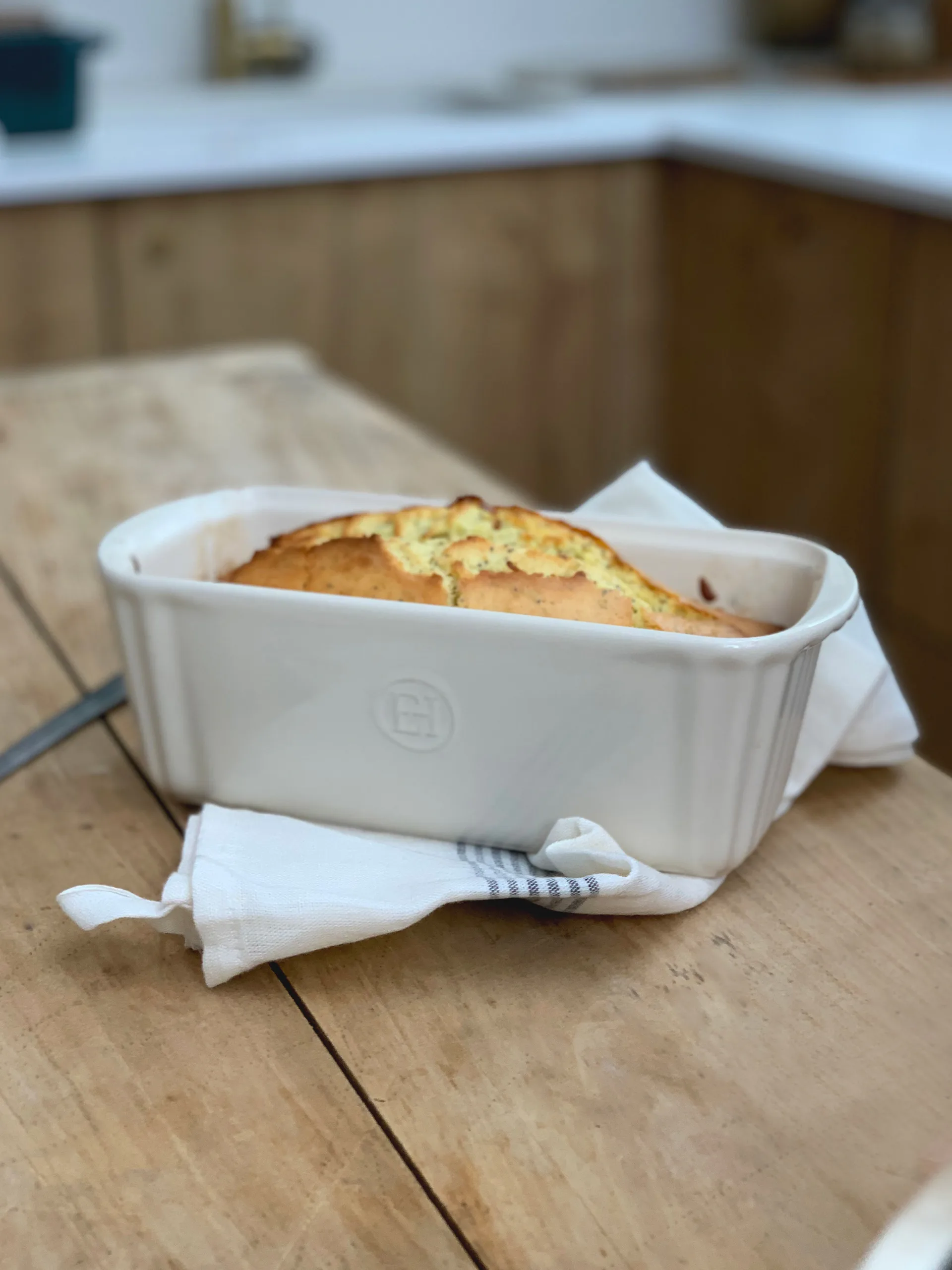 Emile Henry baking dish 1.8 L, Cream Emile Henry