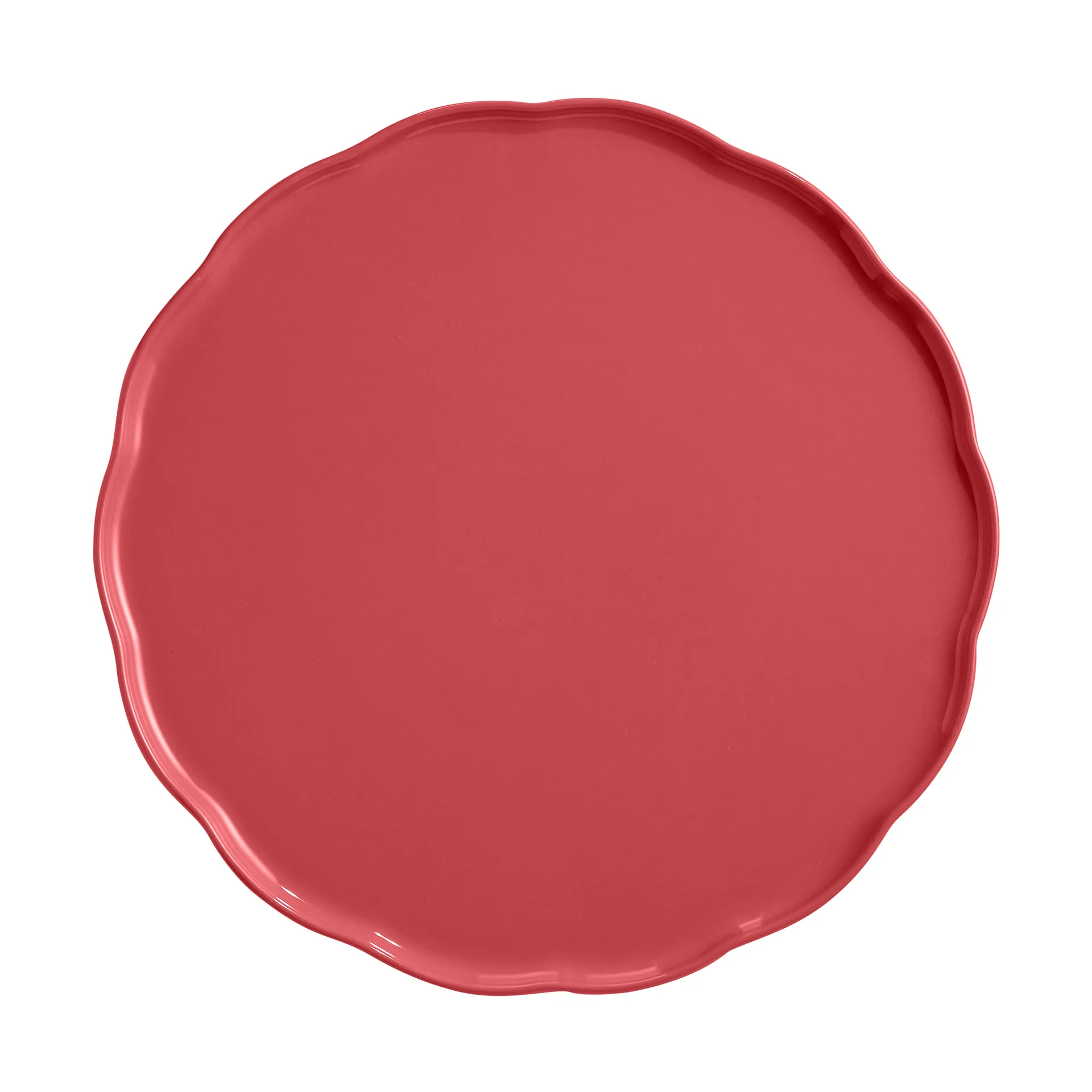 Emile Henry Madeleine serving platter, Bubblegum, round Emile Henry