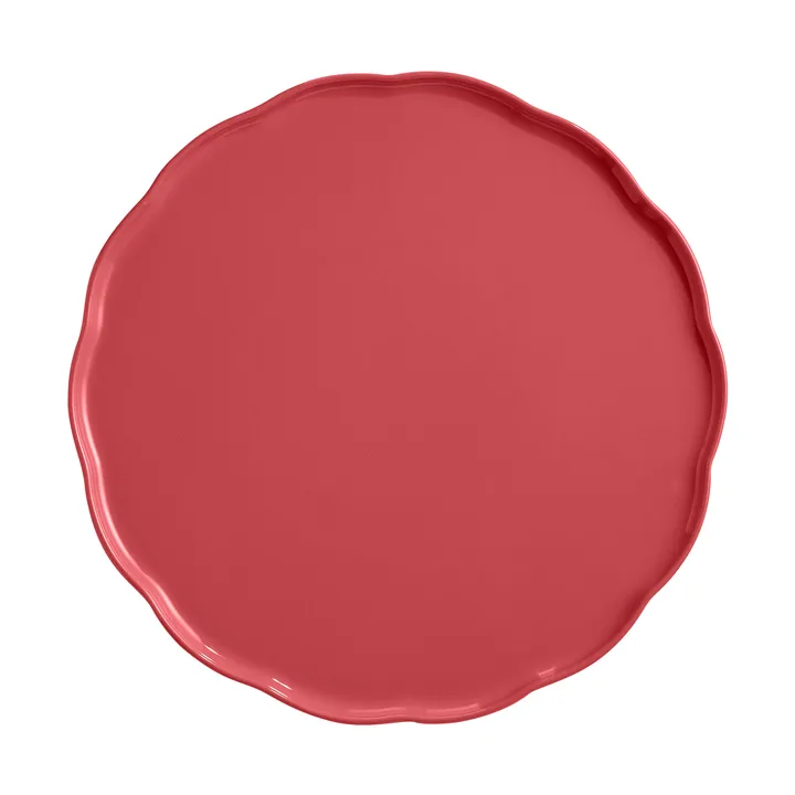 Emile Henry Madeleine serving platter - Bubblegum, round - Emile Henry