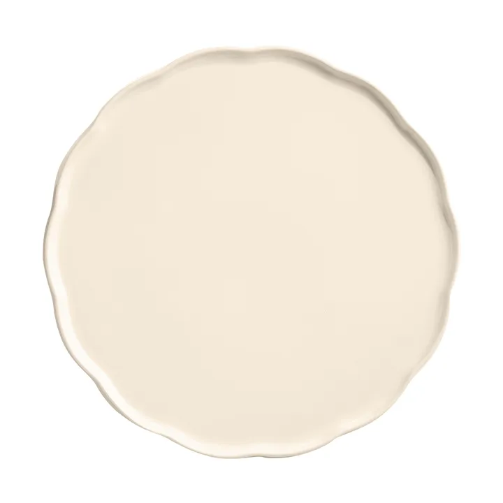 Emile Henry Madeleine serving platter - Cream, round - Emile Henry