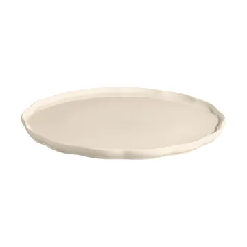 Emile Henry Madeleine serving platter - Cream, round - Emile Henry
