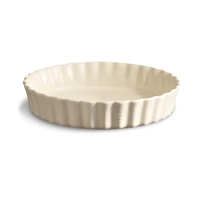 Emile Henry pie dish Ø24 cm, Cream Emile Henry