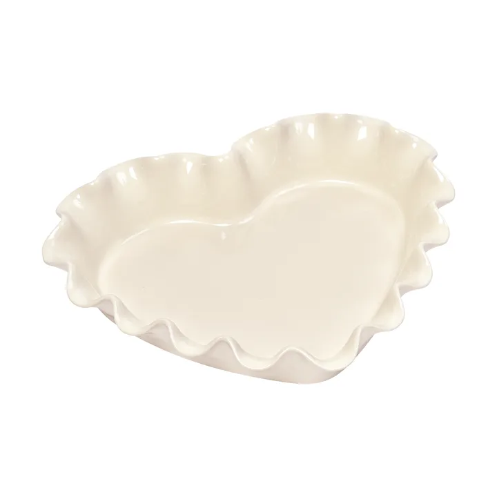 Emile Henry pie dish heart 1.5 L - Cream - Emile Henry