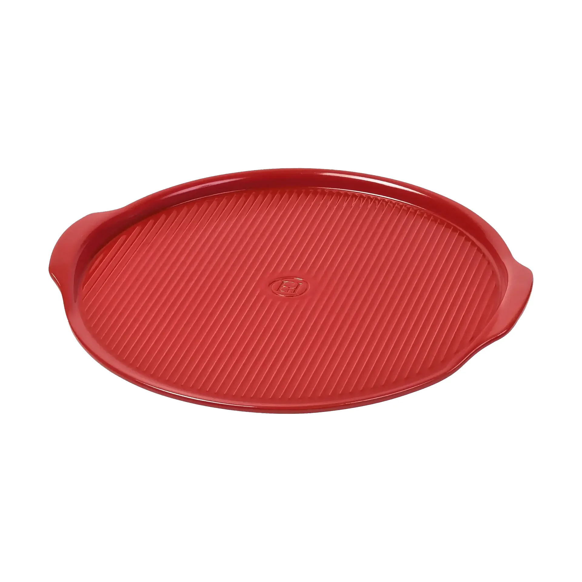 Emile Henry pizza stone ridged Ø40 cm, Red Emile Henry
