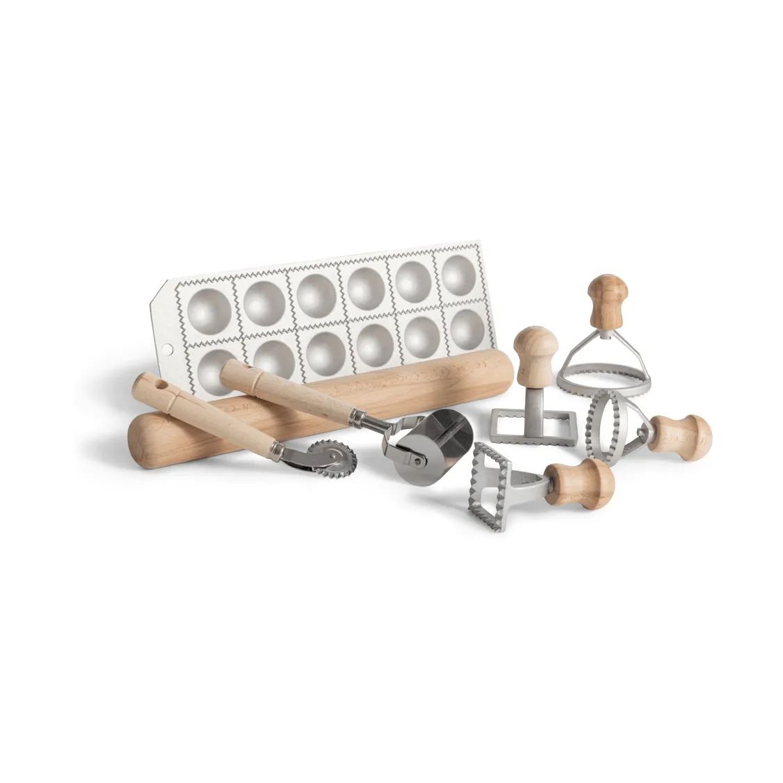 Eppicotispai ravioli and tortellini pasta starter set, Beech wood Eppicotispai