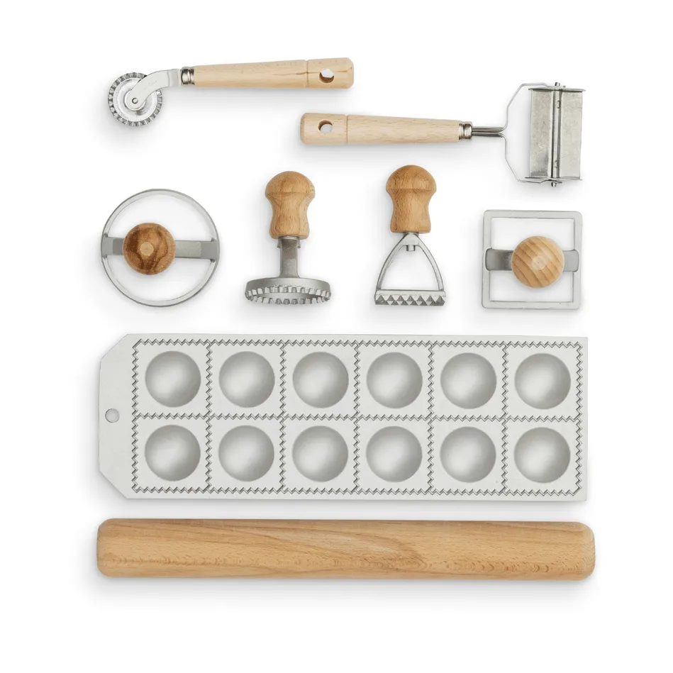 Eppicotispai ravioli and tortellini pasta starter set, Beech wood Eppicotispai