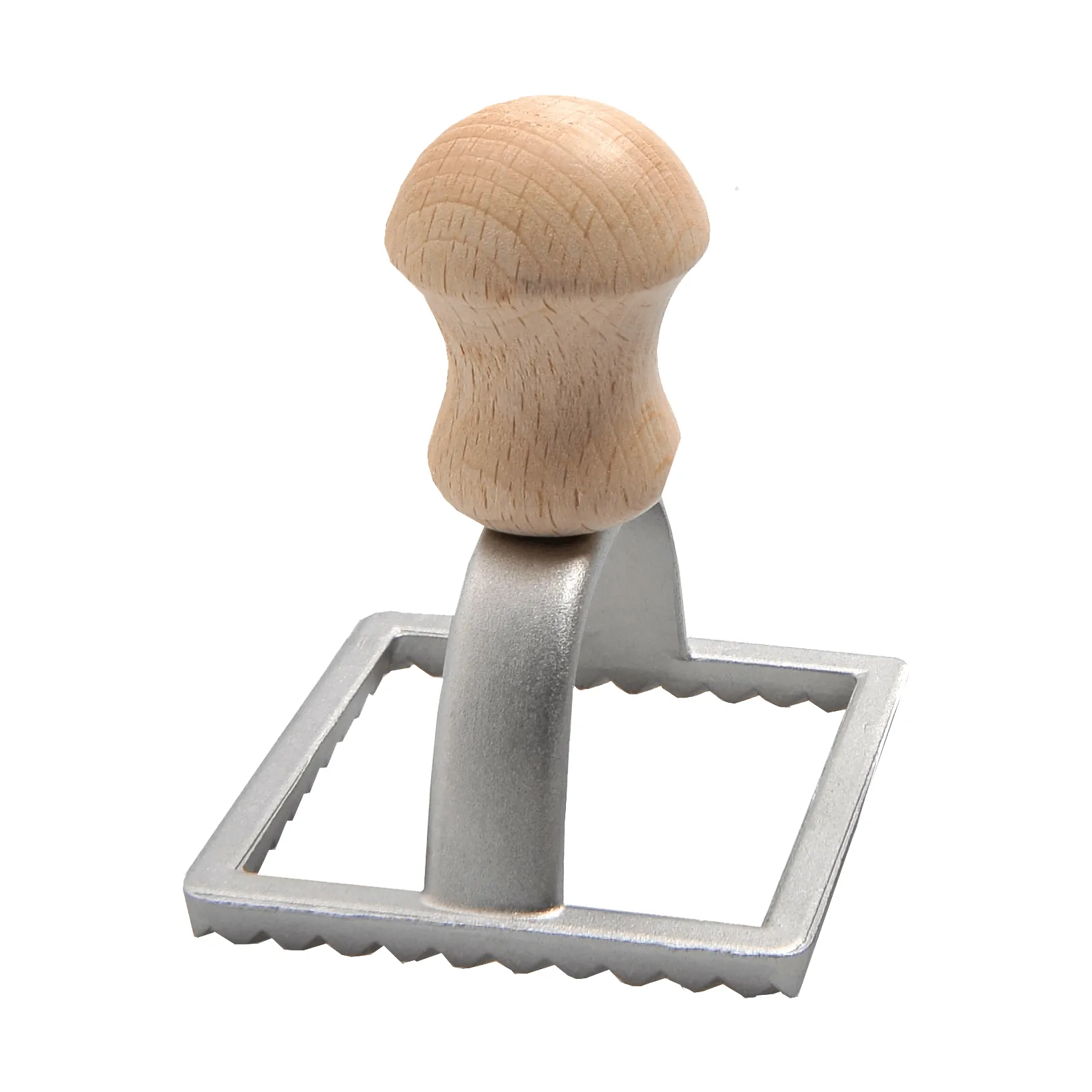 Eppicotispai ravioli stamp, Aluminium, beech, square, 7x7 cm Eppicotispai