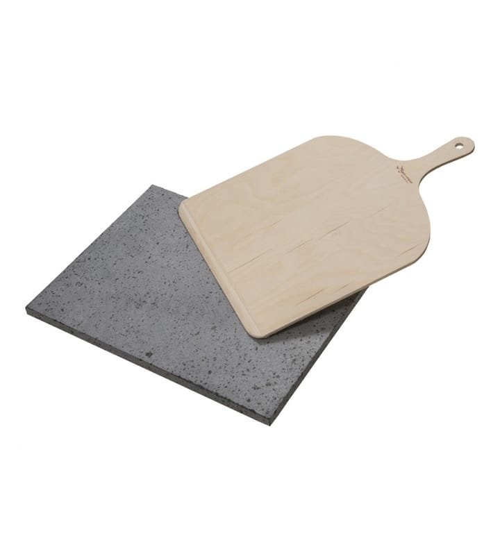 Pizza stone and pizza peel 30x38 cm, Stone-birch Eppicotispai