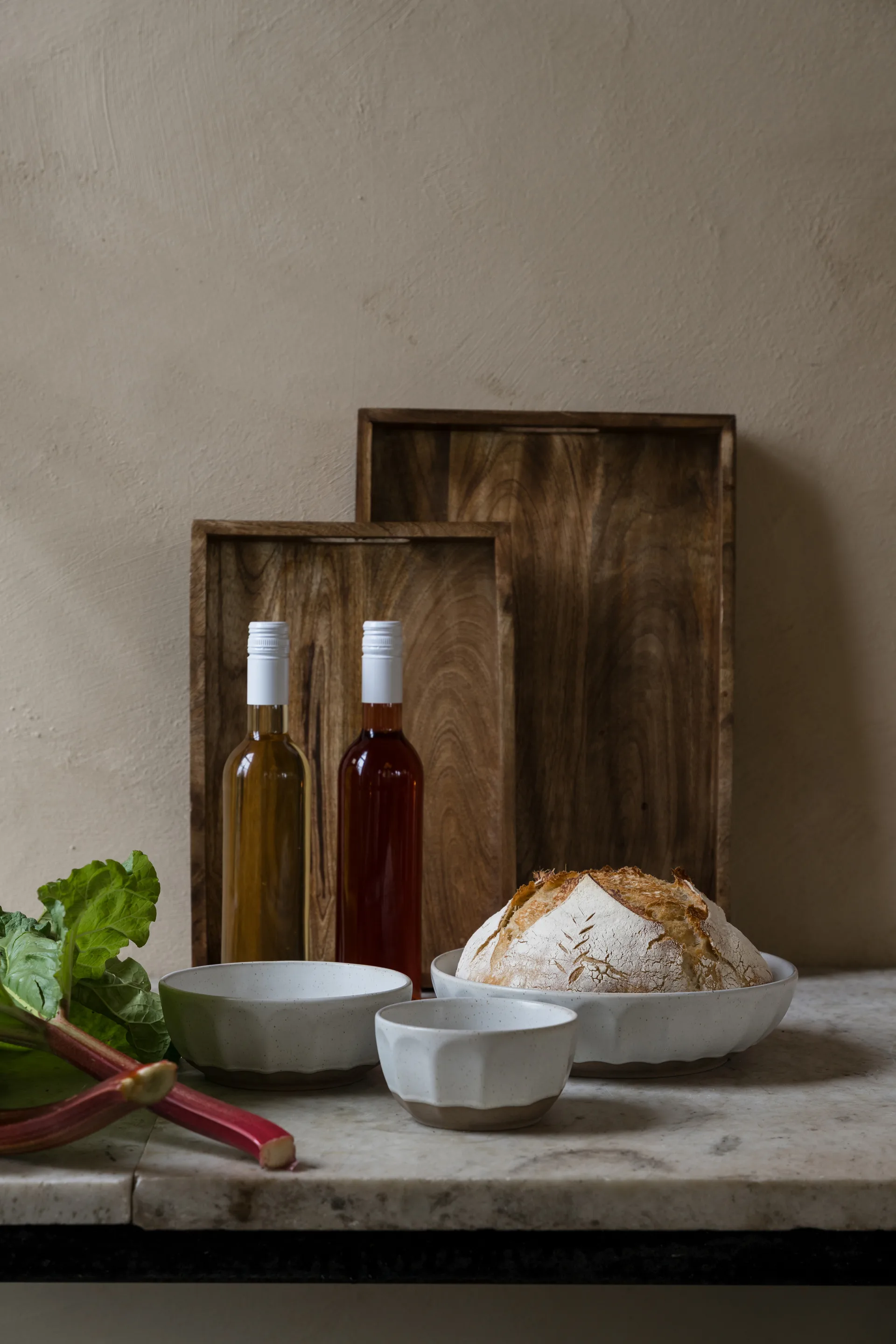 Ernst bowl stoneware, White-nature, Ø20 cm ERNST