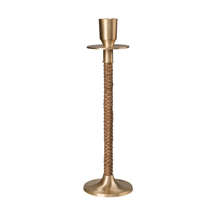 Ernst braided candleholder - Brass, Ø8x25 cm - ERNST