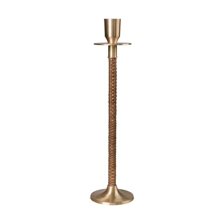 Ernst braided candleholder - Brass, Ø8x30 cm - ERNST