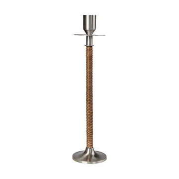 Ernst braided candleholder - Brushed steel, Ø8x30 cm - ERNST
