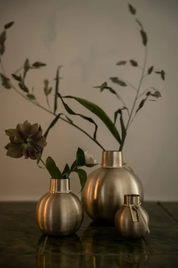 Ernst brass vase - Ø11x13 cm - ERNST