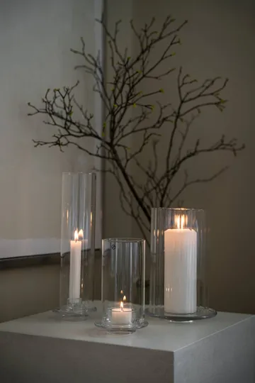 Ernst candle holder for taper candles - Glass, Ø9x27.5 cm - ERNST