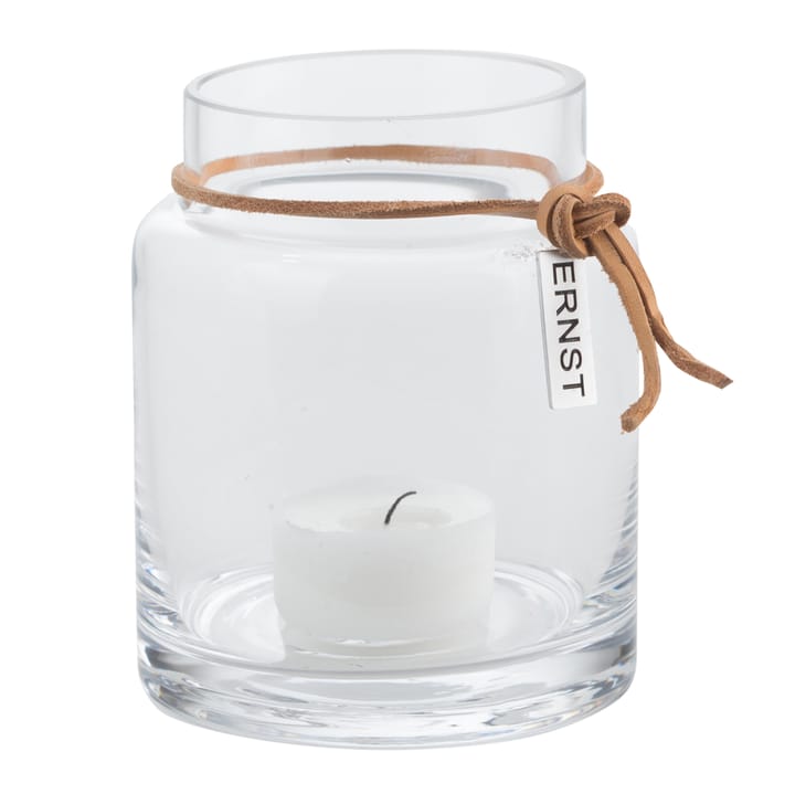 Ernst candle holder H10cm Ø6.5cm - clear - ERNST