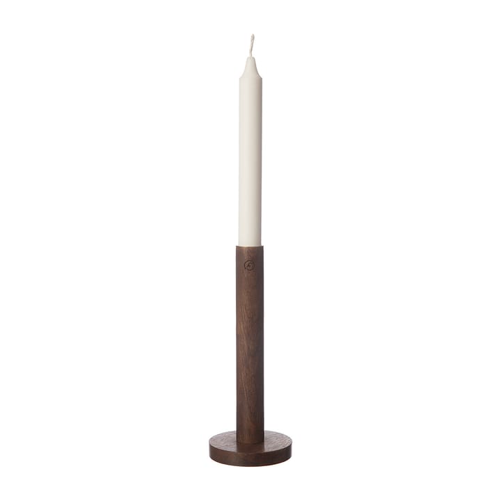 Ernst candle sticks made of wood 20 cm - Dark brown - ERNST
