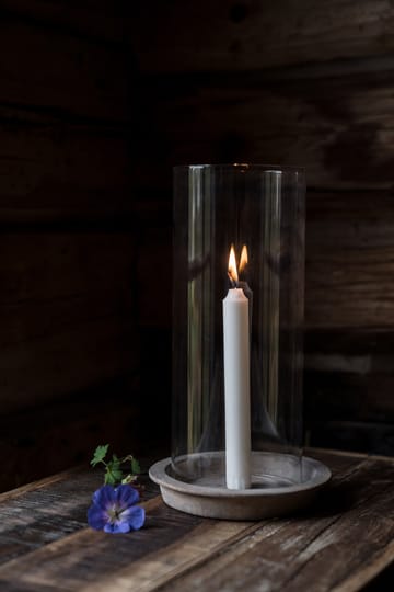 Ernst candle tray-candle holder incl glass cylinder 30 cm - Terracotta - ERNST