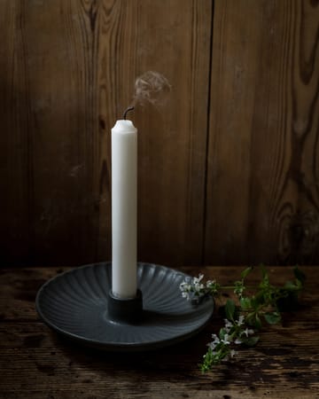 Ernst candle tray-candlestick - Petrol - ERNST