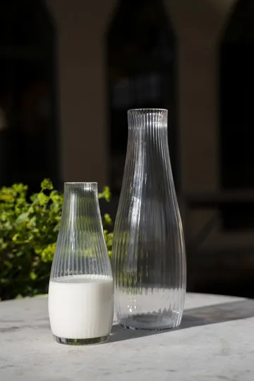 Ernst carafe ribbed glass - Clear, Ø10x28 cm - ERNST