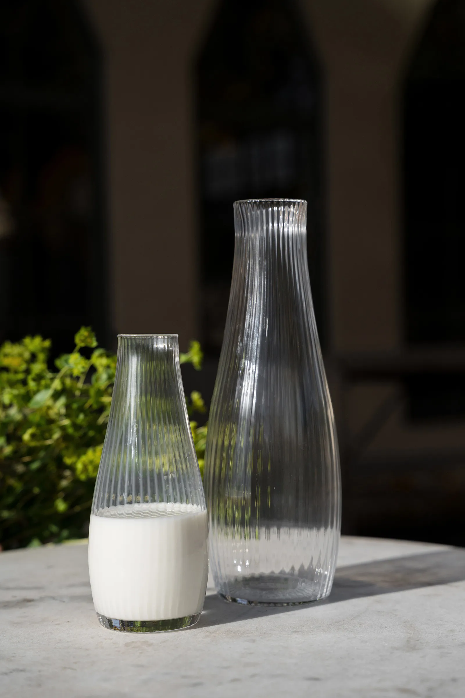 Ernst carafe ribbed glass, Clear, Ø8x19 cm ERNST