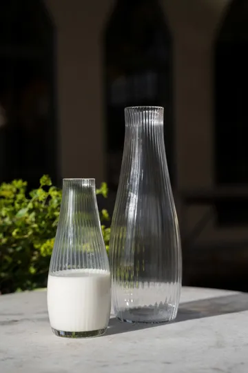 Ernst carafe ribbed glass - Clear, Ø8x19 cm - ERNST