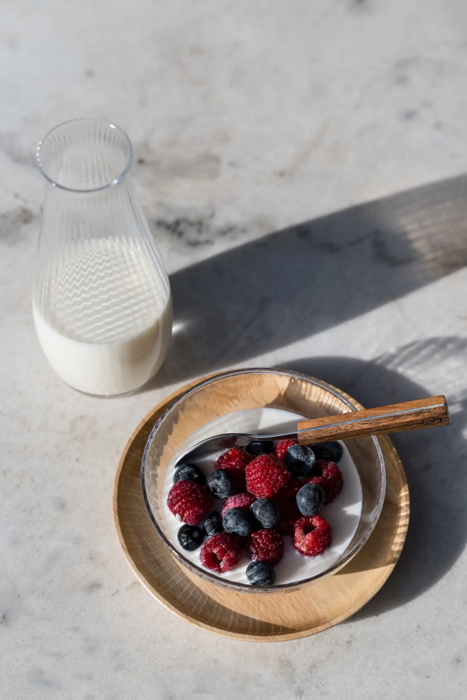 Ernst carafe ribbed glass, Clear, Ø8x19 cm ERNST