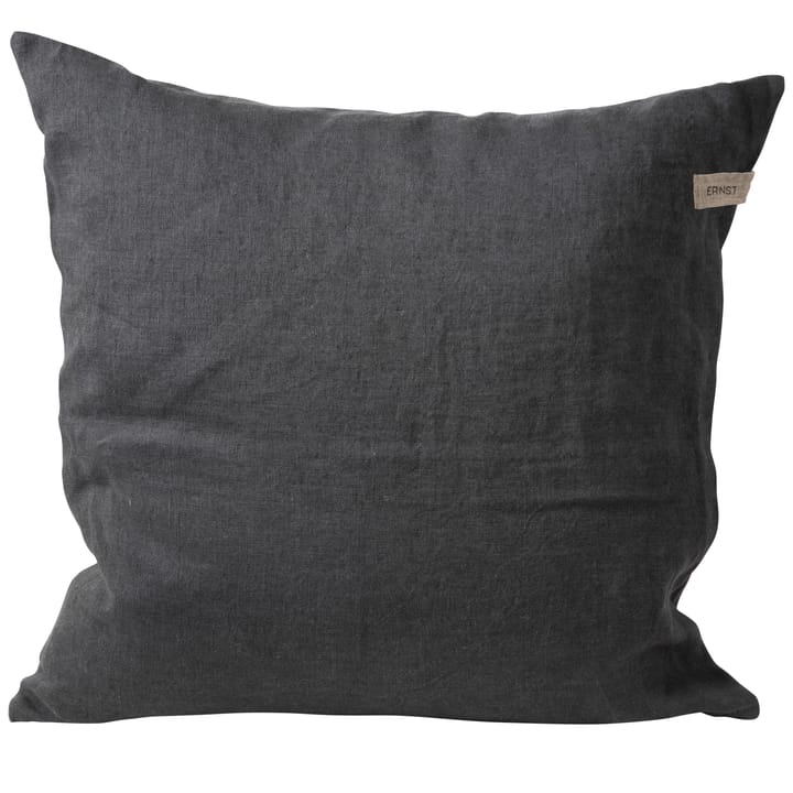 Ernst cushion cover in linen 48x48 cm, Dark grey ERNST