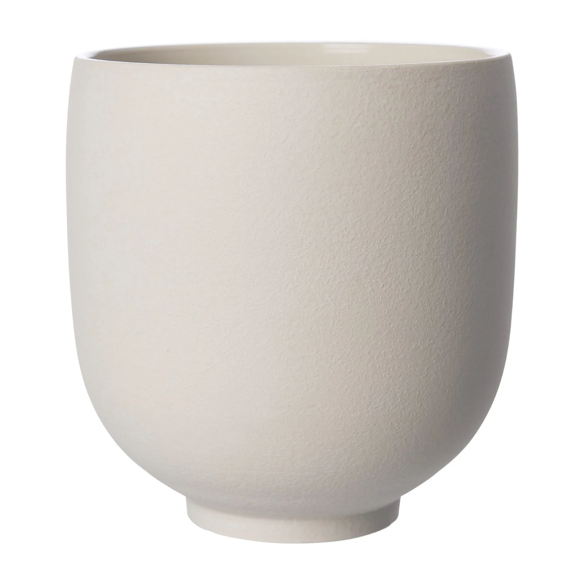 Ernst flower pot on foot natural white, H21 cm Ø20 cm ERNST