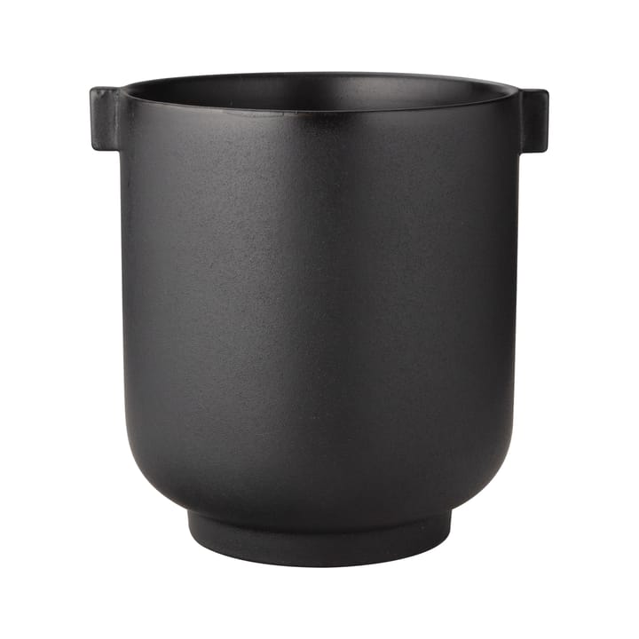 Ernst flower pot with handle black, h22,5 cm Ø19 cm ERNST