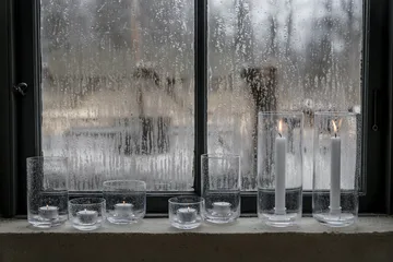 Ernst glass candlestick - Ø11x25 cm - ERNST