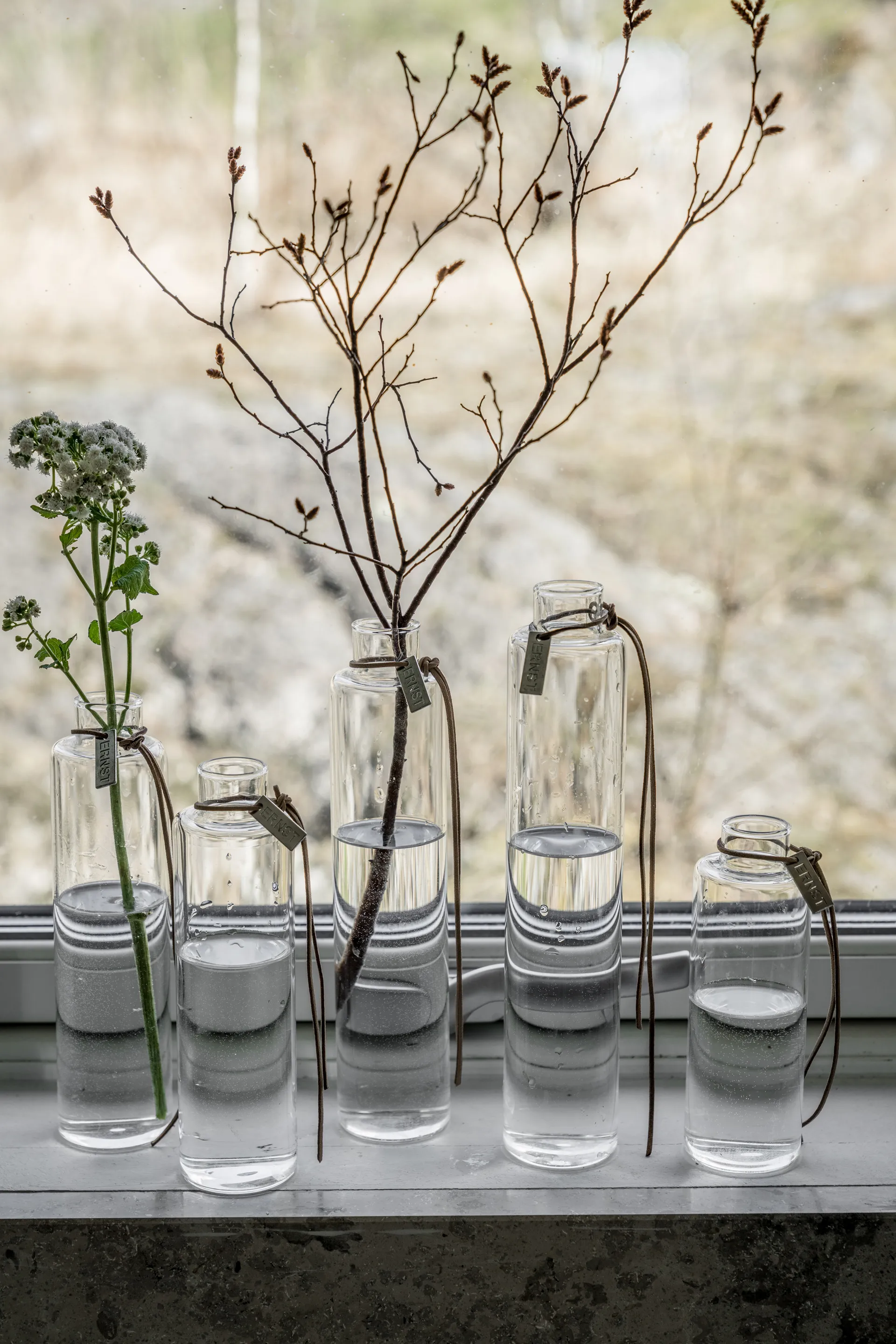 Ernst glass vase Ø5 cm, H 15 cm ERNST