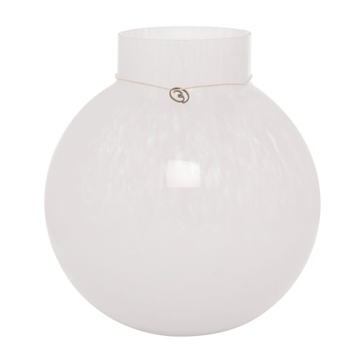 Ernst glass vase round white - H22 cm Ø21 cm - ERNST