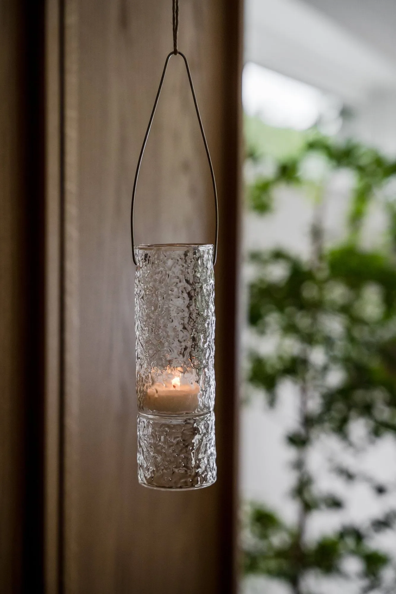 Ernst hanging lantern textured finish, Ø5.5x15 cm ERNST