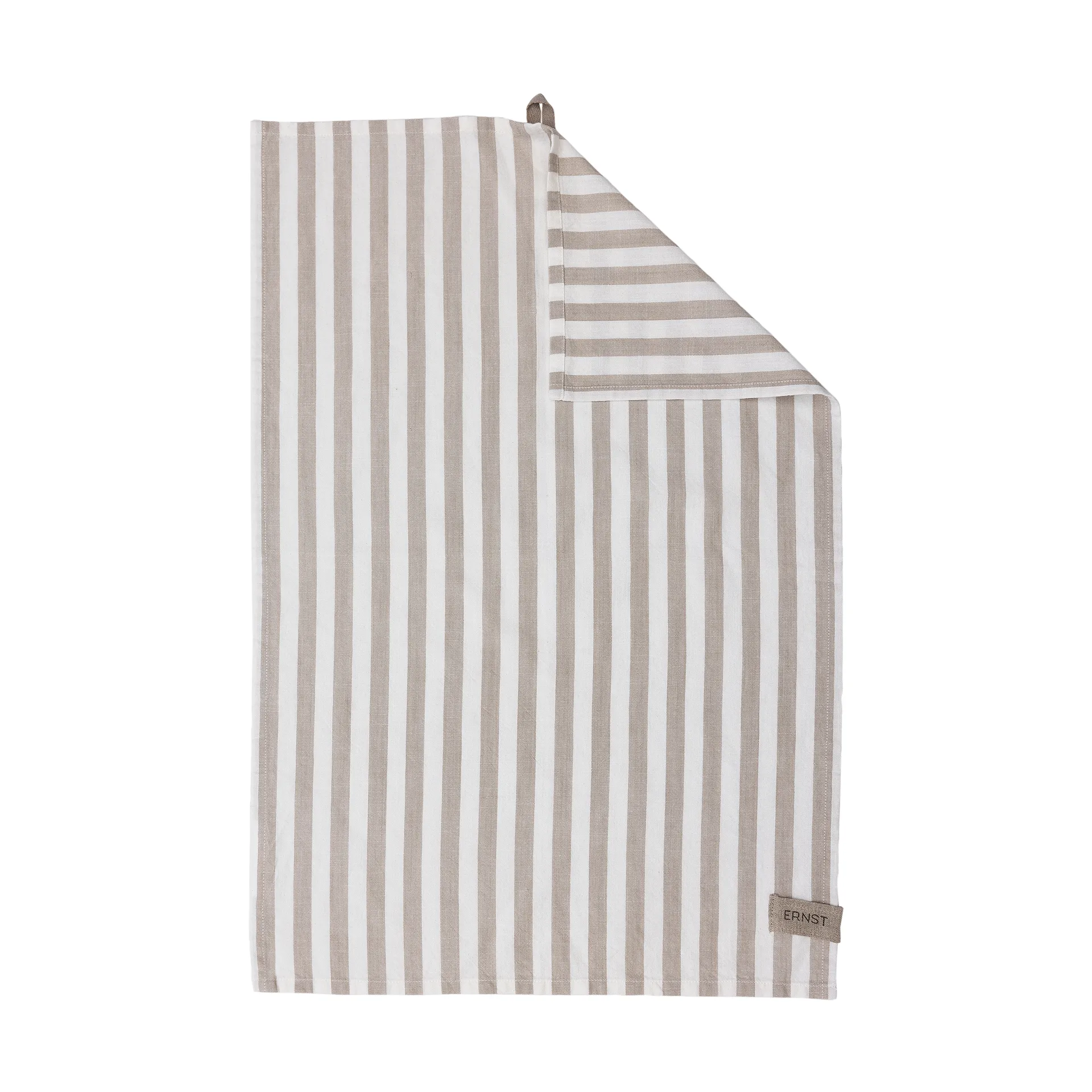 Ernst kitchen towel wide stripes 47x70 cm, Beige-white stripe ERNST