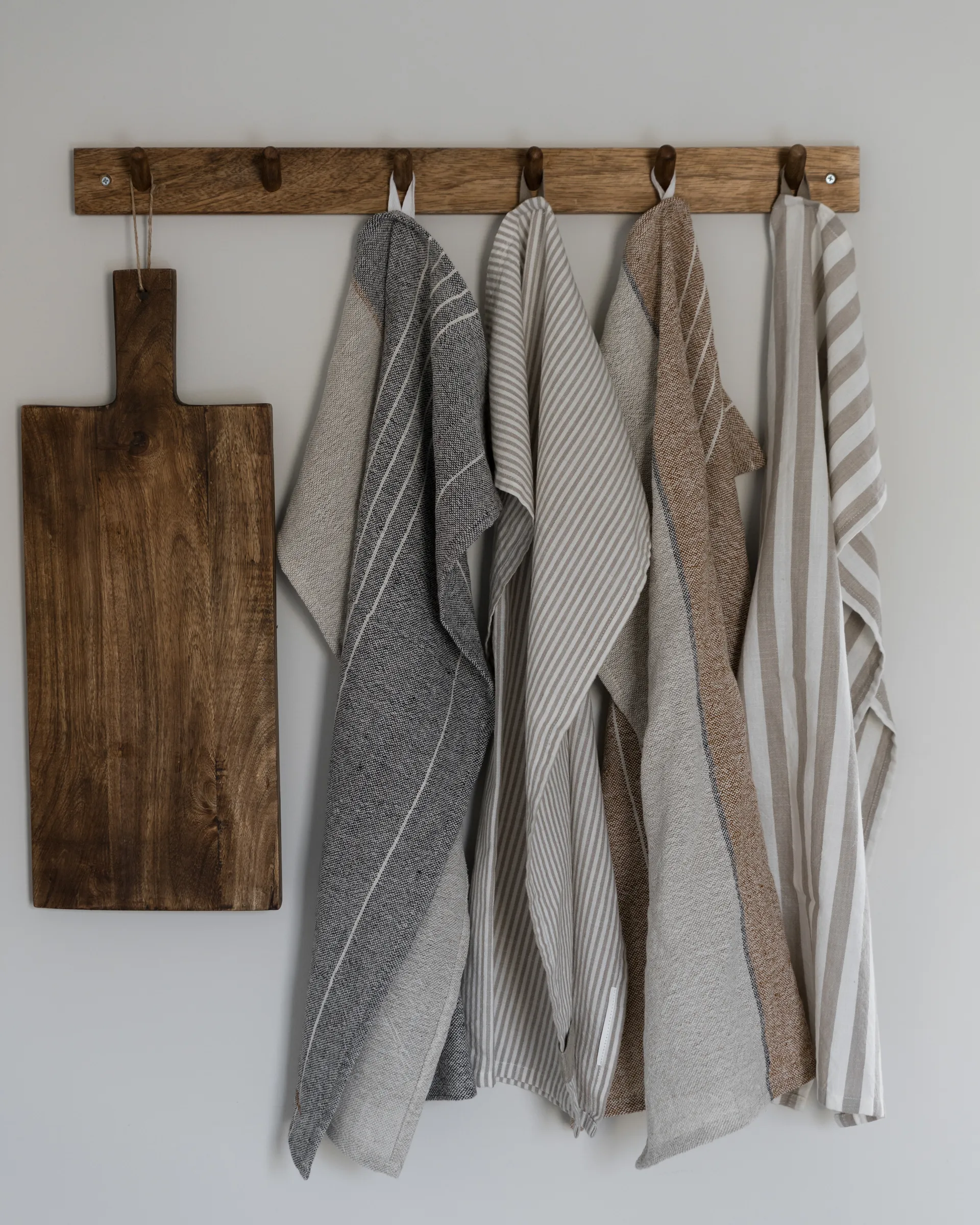 Ernst kitchen towel wide stripes 47x70 cm, Beige-white stripe ERNST