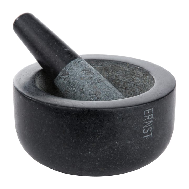 Ernst mortar black granite, Large Ø14 cm ERNST