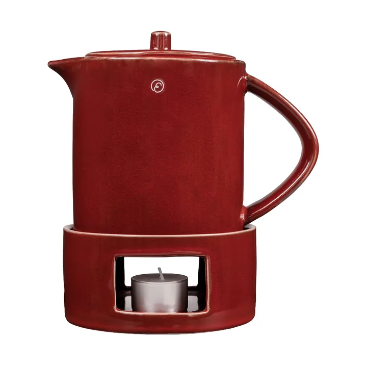 Ernst mulled wine jug with warmer - Red - ERNST